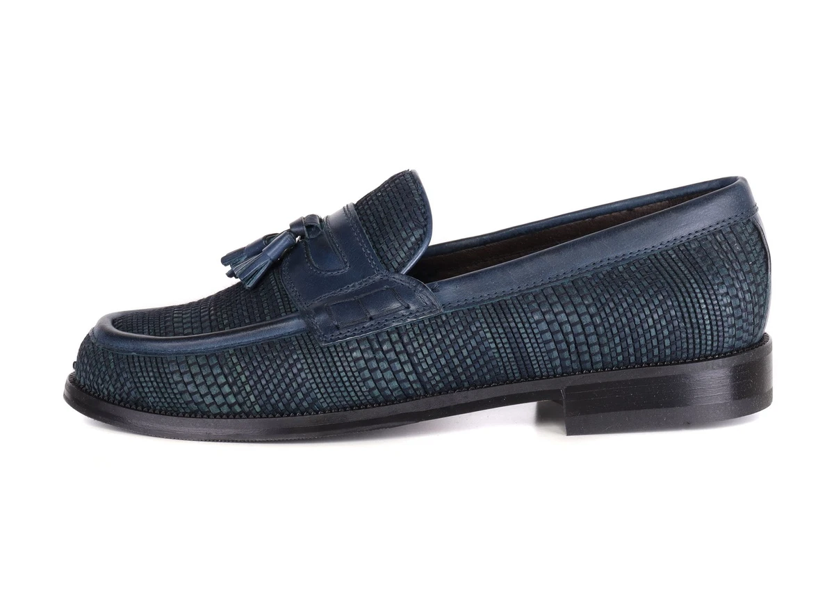 Nordstrom Men\'s Blue Suede Slip-On Loafers Ortholite Sneaker 9.5M NWOB Blue Leather Upper Casual Shoes for Men | eBay main image 4