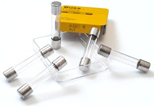 LOT OF 5 EACH NEW AGC-4 BUSS BUSSMANN FUSES AGC4 250V 4A FAST BLOW