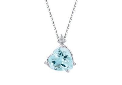 Halskette Demetra Bears Aquamarin Herz 038.C.080.002.W.A2 Necklace Gold Diamant