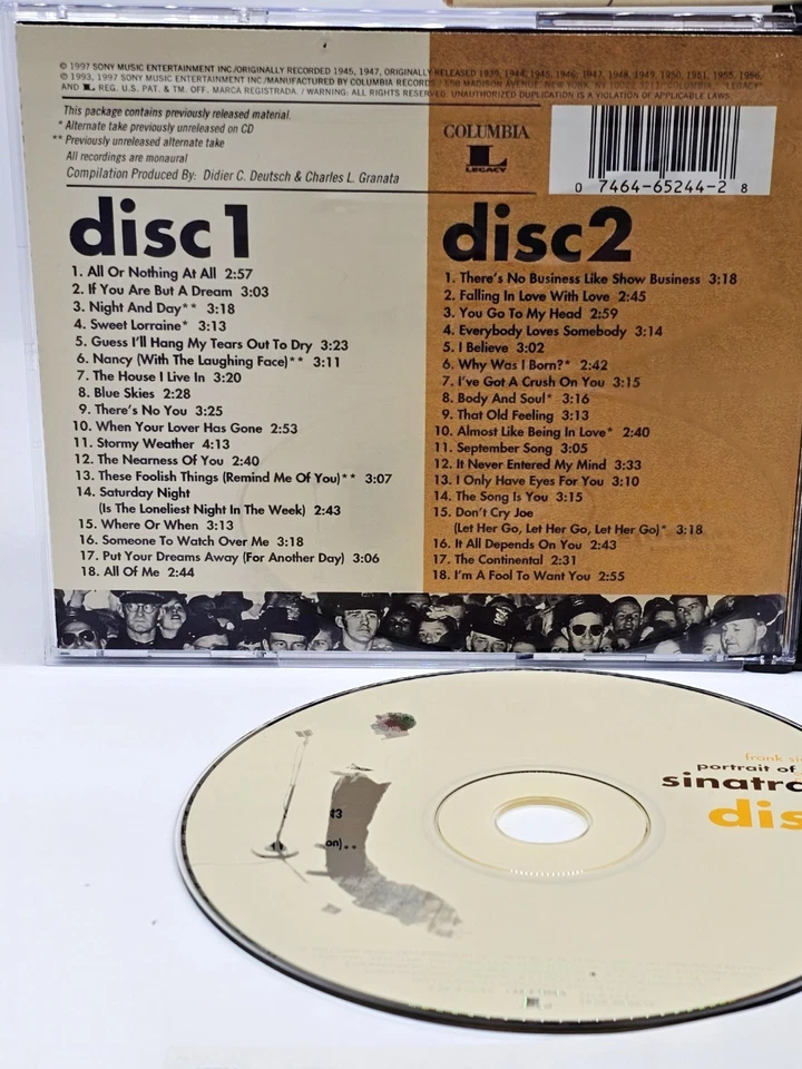 ​FRANK SINATRA Portrait of Sinatra Columbia Classics 2-CD Set C2K 65244 36 Track - Image 4 of 4