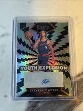 2024-25 Panini Select - Youth Explosion Signatures Trentyn Flowers #YE-FLW 