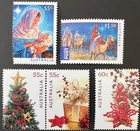 Australia - 2011 Christmas - Complete Set of 5 Sheet Stamps MNH