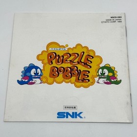 Puzzle Bobble Neo Geo CD CIB Japan Import Retro with Obi Case Disc Manual