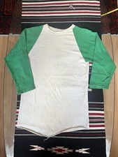 60s Russel Base Ball Tee Green Size Medium