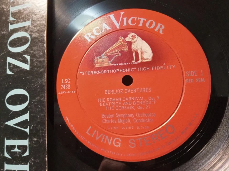 Boston, Munch - Berlioz Overtures, RCA Victor Living Stereo LSC-2438 SD LP EX Foto 2 de 4
