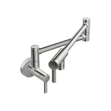 Moen S665 Double Handle Wall Mount Kitchen Pot Filler