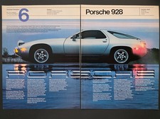 1980 2-page Print Ad Porsche 928 Sports Car - Consumer Orientation No. 6