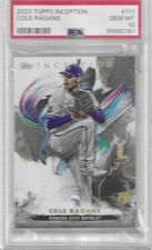 Topps Inception 2023 Cole Ragans Rookie #111 Kansas City Royals Card PSA 10. rookie card picture