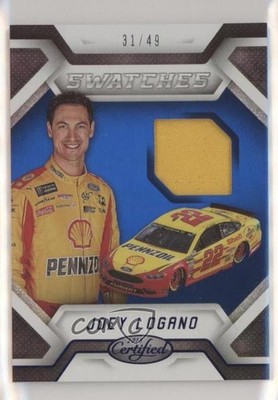 2018 Certified Cup Swatches Blue 31/49 Joey Logano #CS-JL 0pm