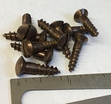 3/4”x 9 ANTIQUE COPPER BRONZED RAISED HEAD STEEL VINTAGE WOOD SCREWS  10no