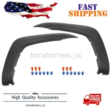 Fender Flares Set For 2005-2015 Toyota Tacoma Front Left & Right Black 2Pc