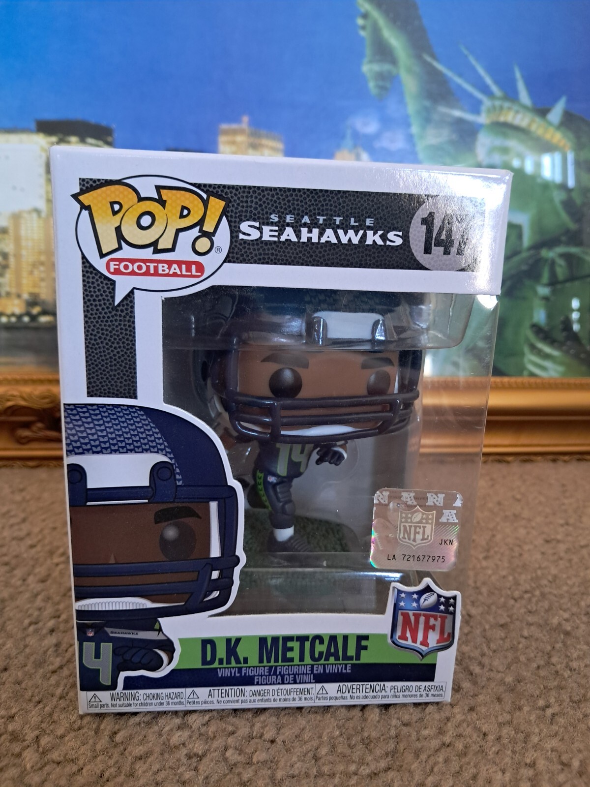 En Oferta D.k. Metcalf Nfl Funko Pop! Figura Vinilo Serie 10 #147 Seattle Seahawks