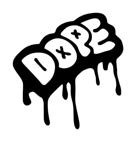 Calcomanía Dope #1 4.25"x4.5" Elige Color - Imagen 1 de 2