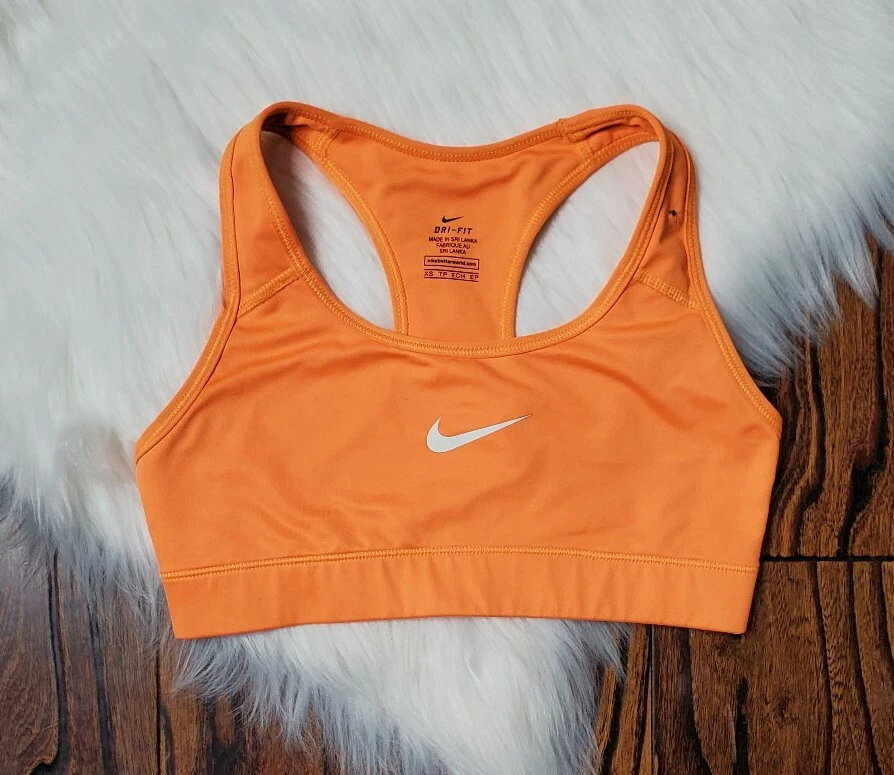 Nike Pro Compression Sports Bra Womens size XS Bright Orange