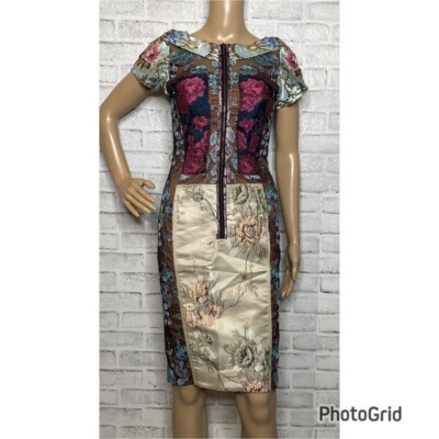 Byron Lars Beguile anthropologie Pieced Brocade dress 0 | eBay