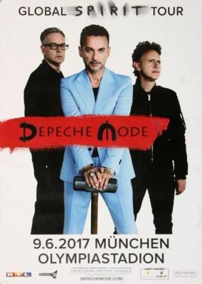 Depeche Mode - Global Spirit, München 2017 | Konzertplakat | Poster