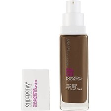 Base líquida Maybelline Super Stay cobertura completa maquillaje, trufa, 1 fl oz