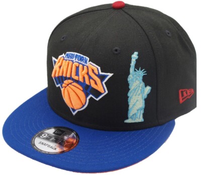 New Era New York Knicks Black Royal Sidepatch Snapback Cap 9fifty OSFA Limited 