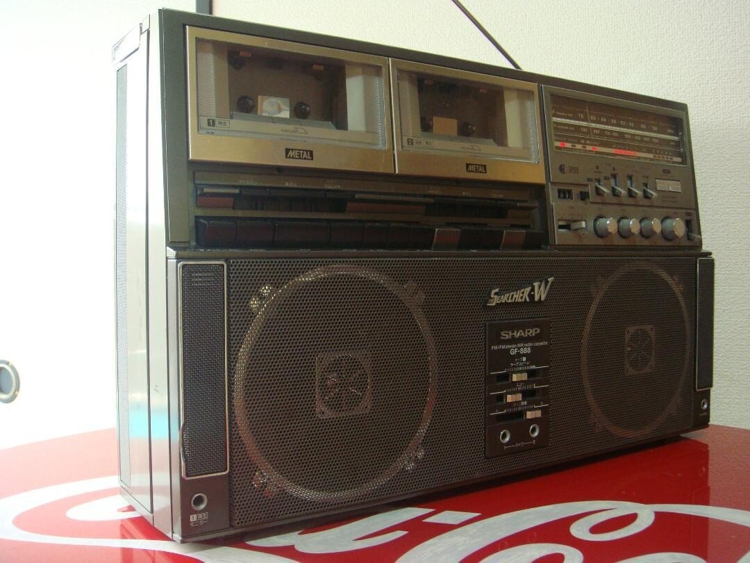SHARP ラジカセ GF-888 THE SEARCHER-W 動作品・レトロ名機！SHARP