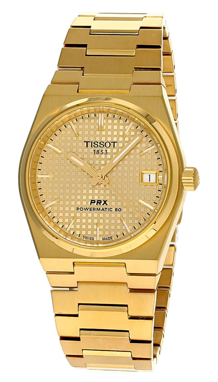 Tissot PRX Powermatic 80 35mm Champagne Dial SS Unisex Watch T137.207.33.021.00