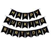 Happy Fing Birthday Decorations Bannerfunny 21st 30th 40th 50th Black Birthda... on sale Happy Fing Birthday Decorations Bannerfunny 21st 30th 40th 50th Black Birthda... on sale