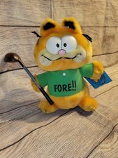 Vintage 1978 Garfield Golf FORE Plush Stuffed Animal By DANKIN