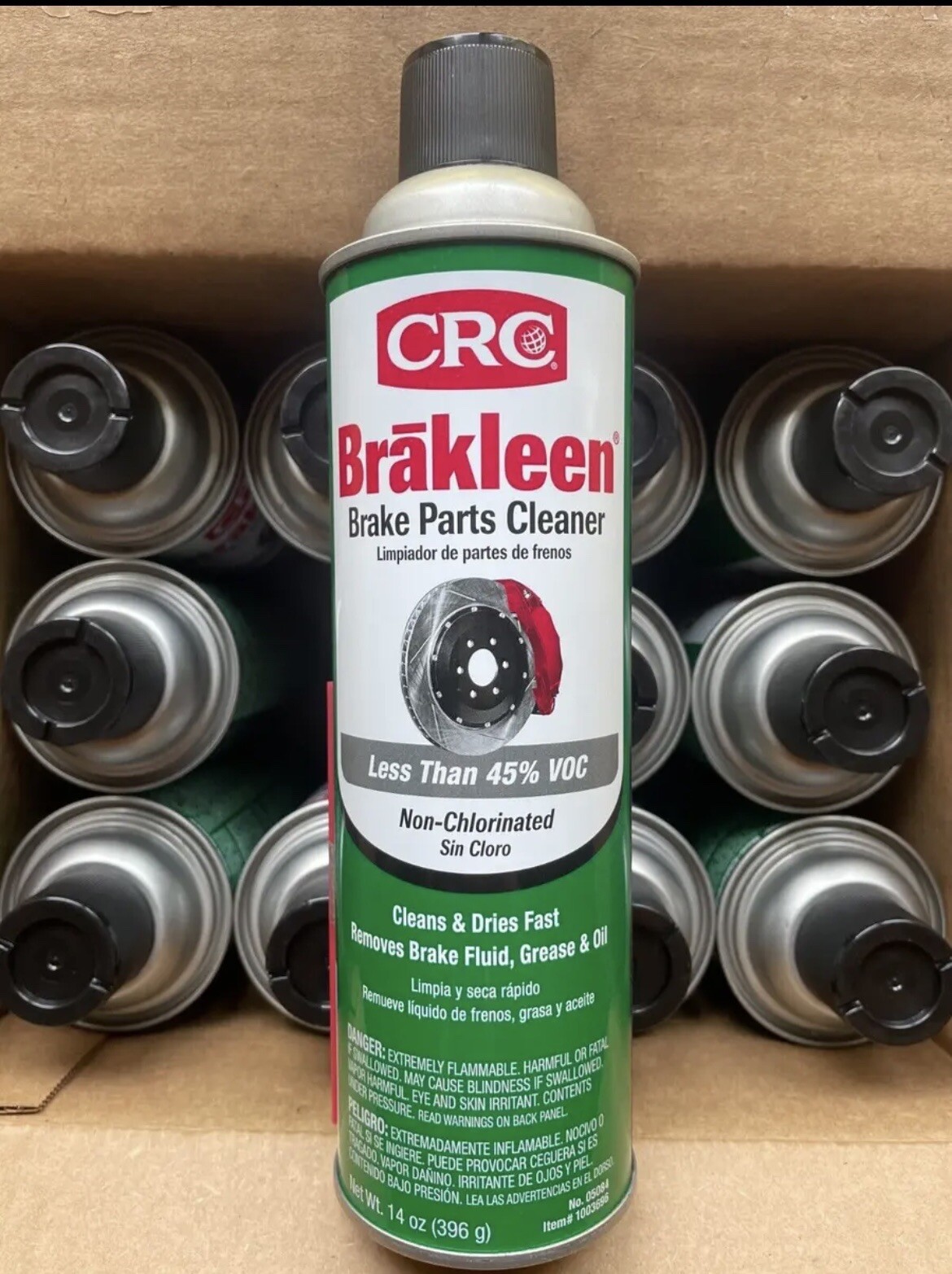 CRC 0508412PK Brakleen NonChlorinated Brake Parts Cleaner 14 oz