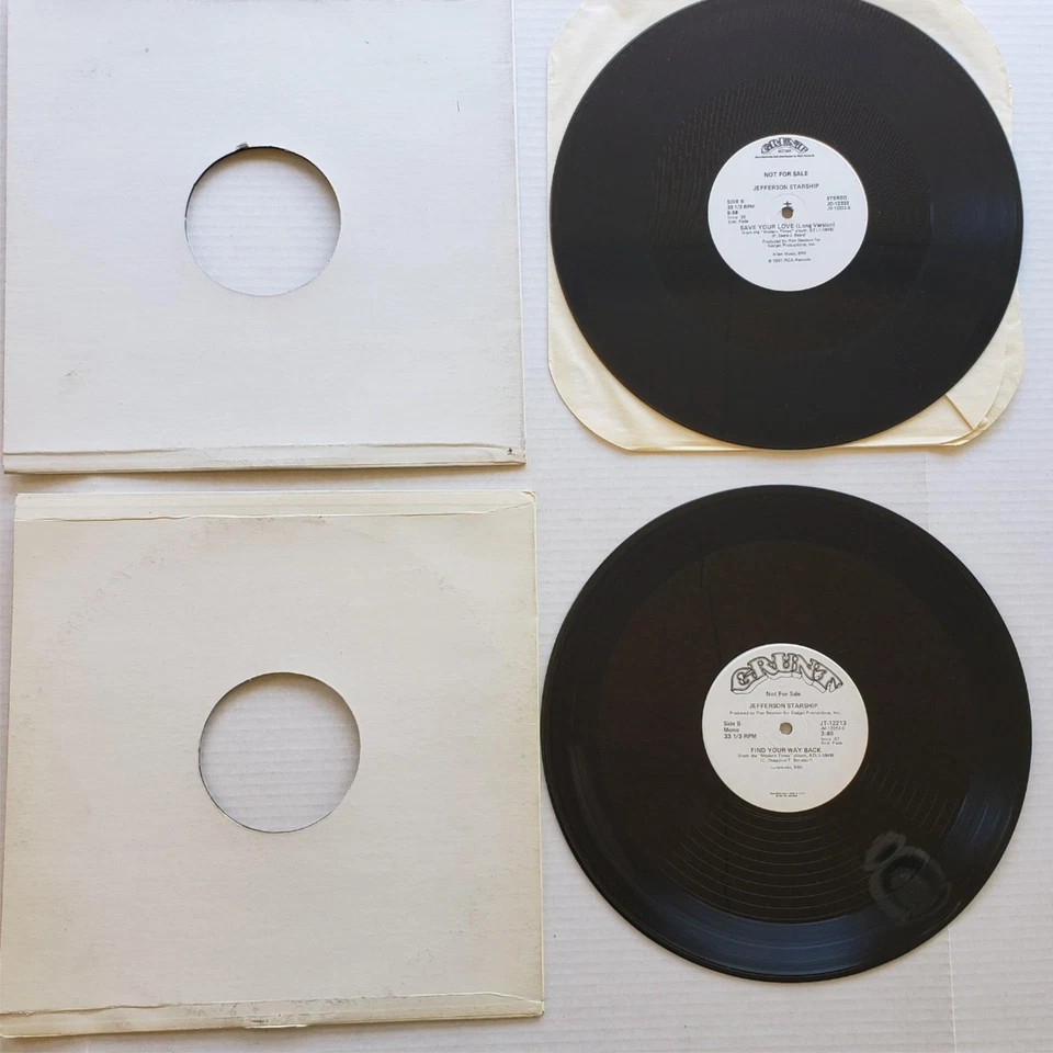 Lot Of 4 Jefferson Starship Be My Lady Save Your Love 12" Single Promo 1981 Foto 4 de 4