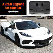 Front License Plate Frame Mount Bracket Holder For Corvette C8 2020-25 US