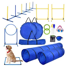 Dog Agility Training Kit Equipment Pets Obstacle Training Course Outdoor Garden