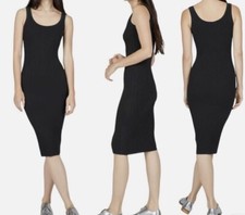 Everlane Medium The E2 Ribbed Tank Midi Dress Tight Fit Viscose Blend Bodycon