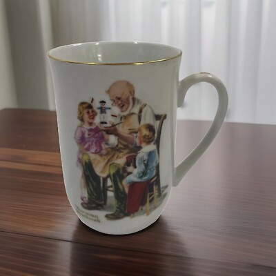 Norman Rockwell Museum ''The Toy Maker Coffee/Tea Cup 4''. 8OZ Cup. 1982 Vintage,