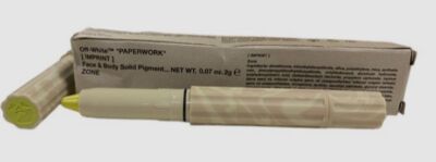 $45 Off-White Zone Imprint Face and Body Solid Pigments Crayon Stick .07 oz