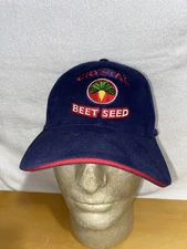 Vintage Crystal Sugar Beet Seed Baseball Cap Trucker Hat Lid