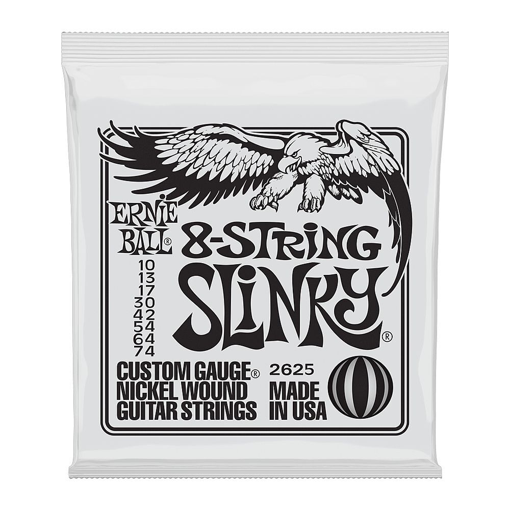 Ernie Ball 8 String Slinky Electric Guitar Strings (.010 - .074)