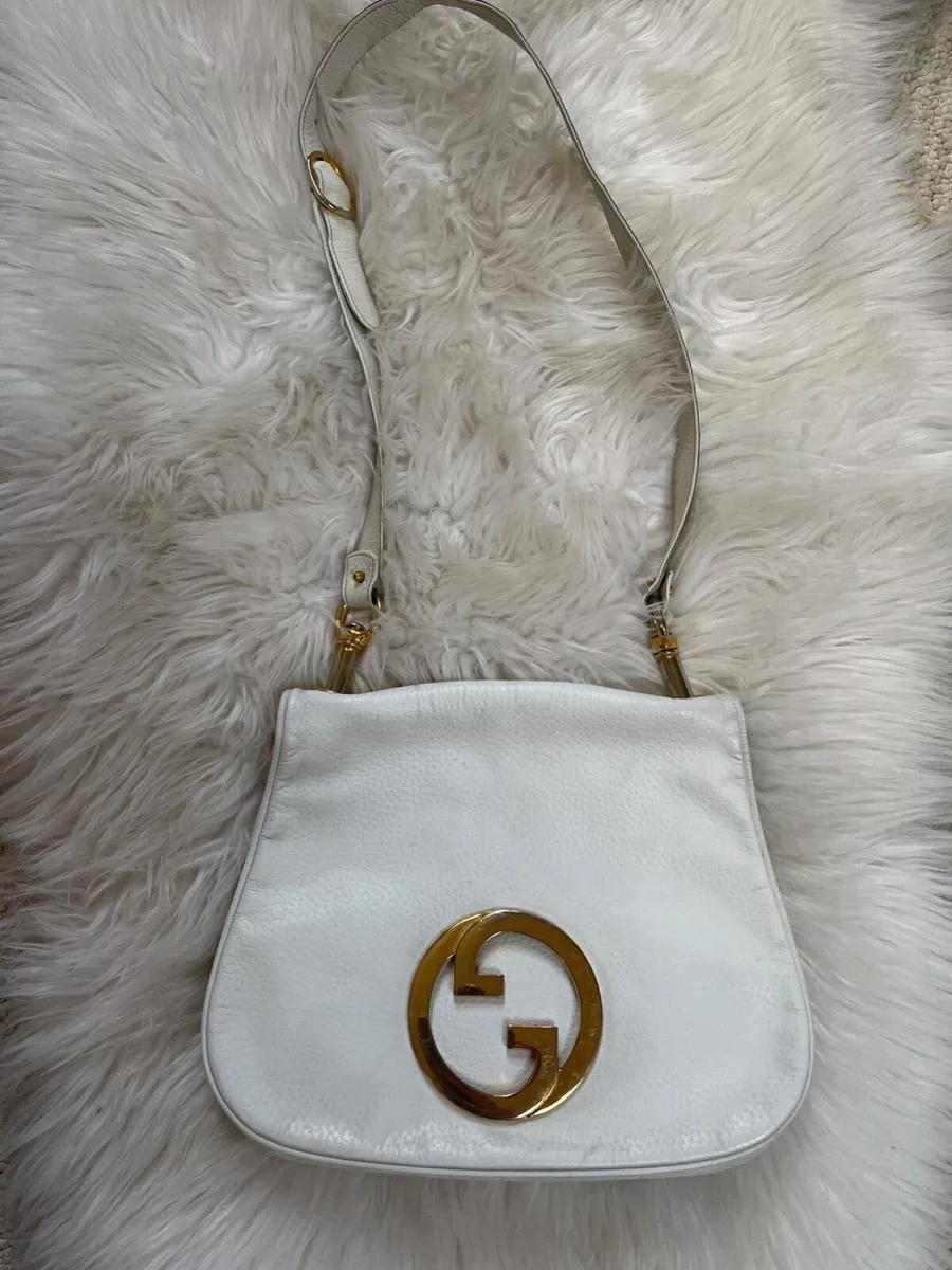 Gucci Blondie small shoulder bag in white leather