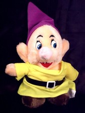 DISNEY Stuff Plush Storybook Animated Movie SNOW WHITE Dwarf DOPEY 8"