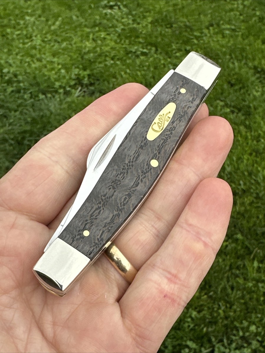 Case XX 2024 Curly Black Oak 7375 SS Large Stockman (First