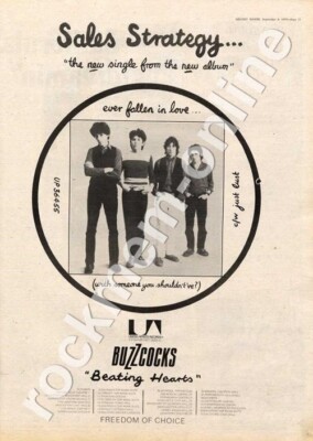 Buzzcocks Ever Fallen In Love Blackpool Tiffany's Torquay Town MM8 Advert 1978