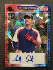 ANTHONY GUTIERREZ Rangers 2021 Leaf Pro Set Metal Baseball Cracked Ice AUTO #1/3