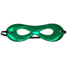 Adult Shiny Green Superhero Mask ~ FUN HALLOWEEN COSTUME NEW YEAR PARTY EYE MASK
