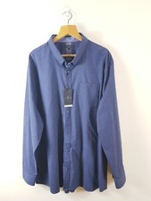 Jeff Banks London Tailored Fit Shirt Button Down Blue 4XL