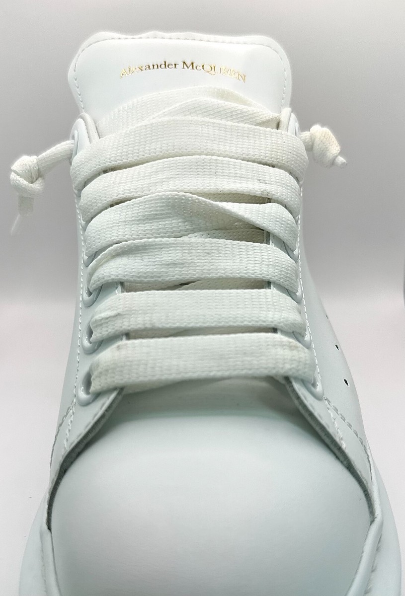 ☆韓国の人気☆ALEXANDER MCQUEEN☆over sol 553770 WHFBU 9042 Alexander McQueen Oversized White Light Gold Size 9.5