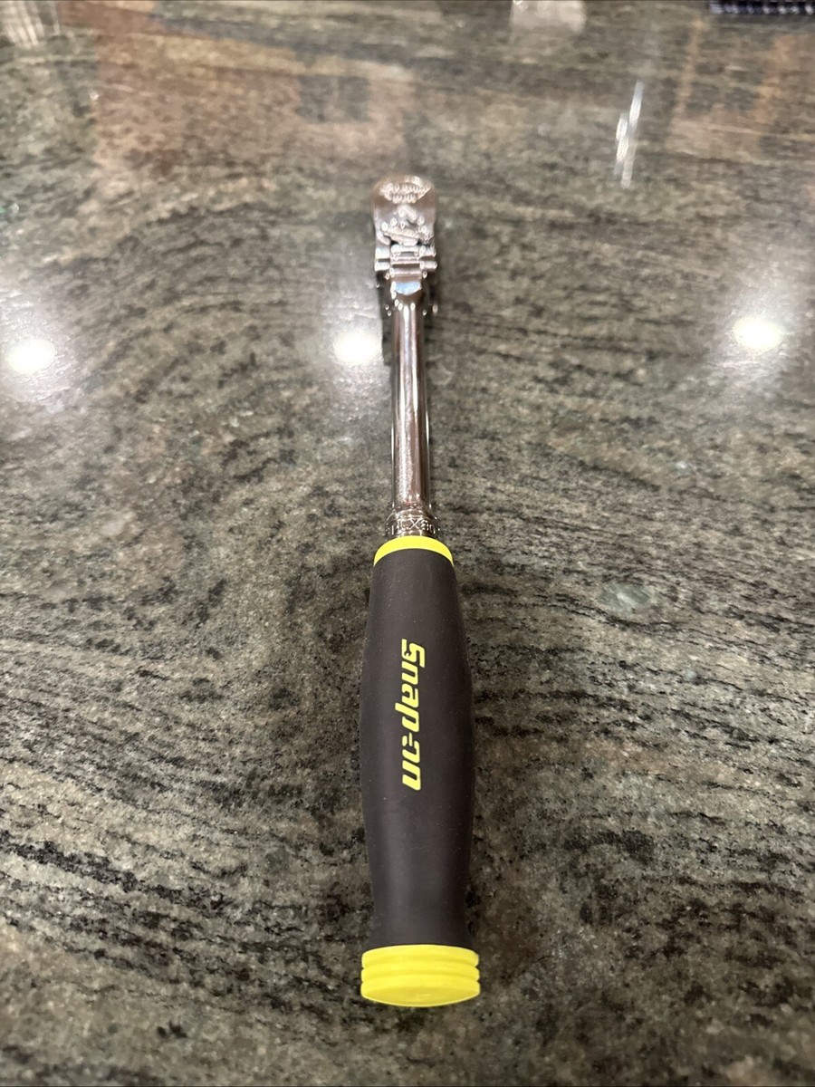 Snap On fhlx80b 3/8 drive dual 80 locking flex head ratchet hi viz