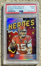 🔥2020 Panini Prestige NFL Football #HEPM Patrick Mahomes Heroes PSA 9 Low Pop🔥
