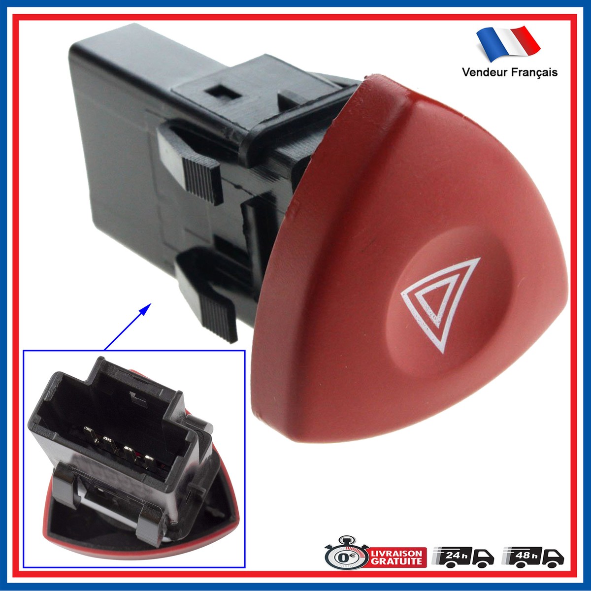 Button control switch warning 8200442724 82 00 442 724