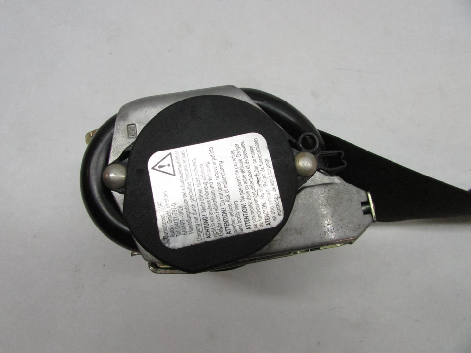 AUDI A4 AVANT 2003 CINTURÓN DE SEGURIDAD DELANTERO IZQUIERDO NEGRO 8E0 857 705 F OEM 02 03 04 05 Foto 3 de 4