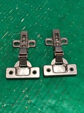 Lot of 2 Salice 2P7 Cabinet Door Hinge w/ 2 Hole Mounting Base Plate Self Close