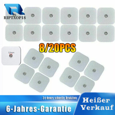 StimPads EMS und TENS Elektroden Pads 50 x 50 mm 3,5mm Snap für Sanitas Beurer