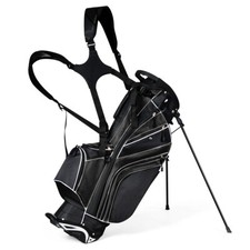 Golf Stand Cart Bag Club w/6 Way Divider Carry Organizer Pockets Storage Navy
